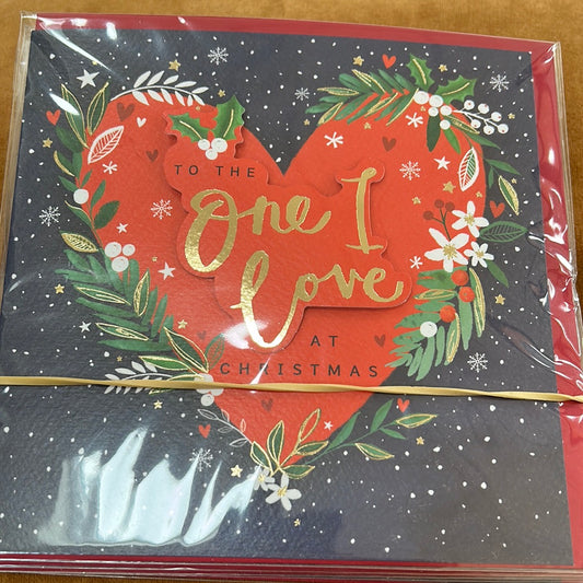 One I Love Christmas Card - Rachel Ellen