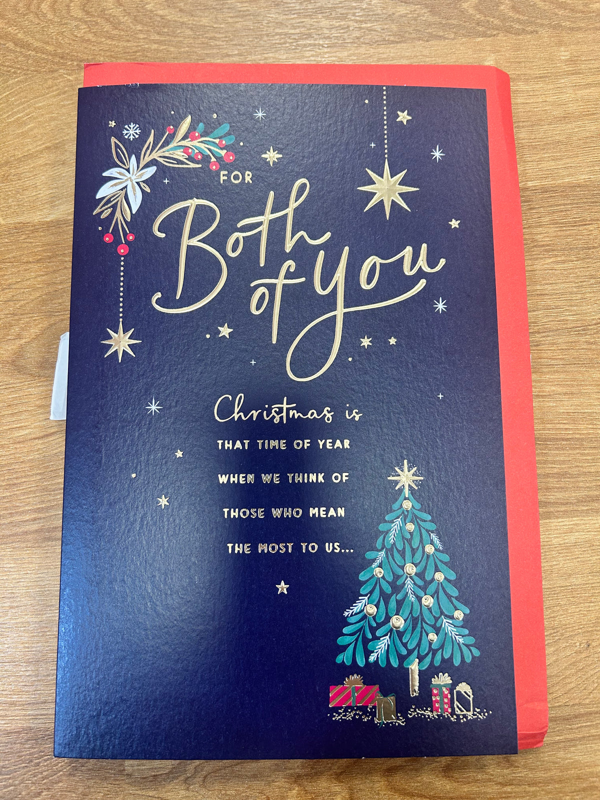 To Both Of You Christmas Card