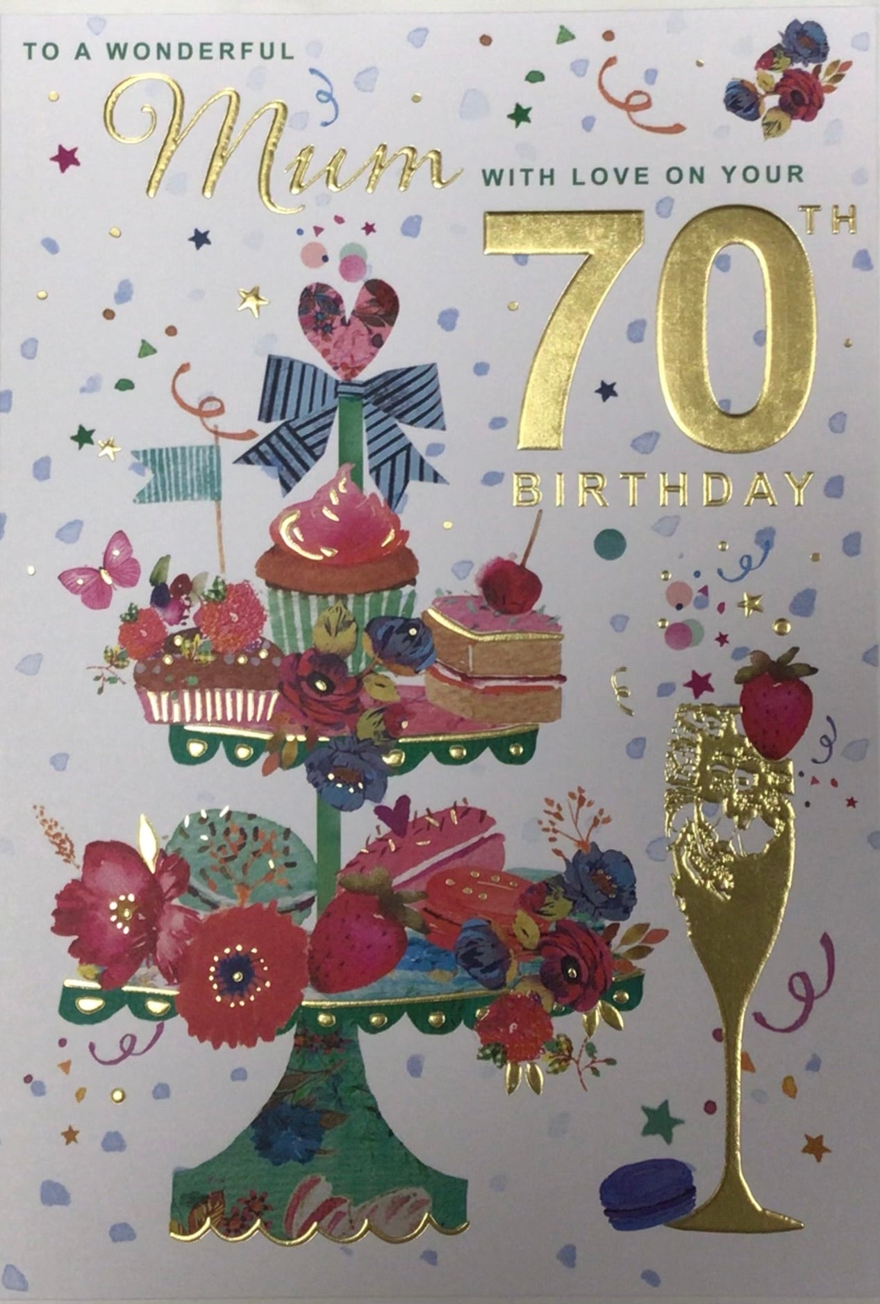 Mum 70th Birthday Card - Words 'n' Wishes
