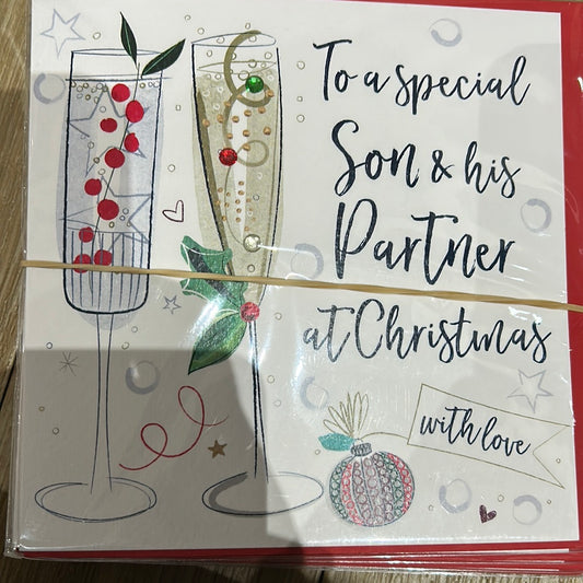 Son & Partner Christmas Card - Katie Phythian