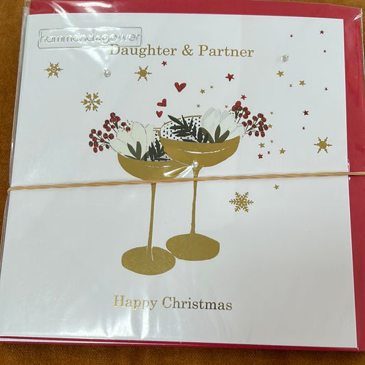 Daughter & Partner Christmas Card - H&G