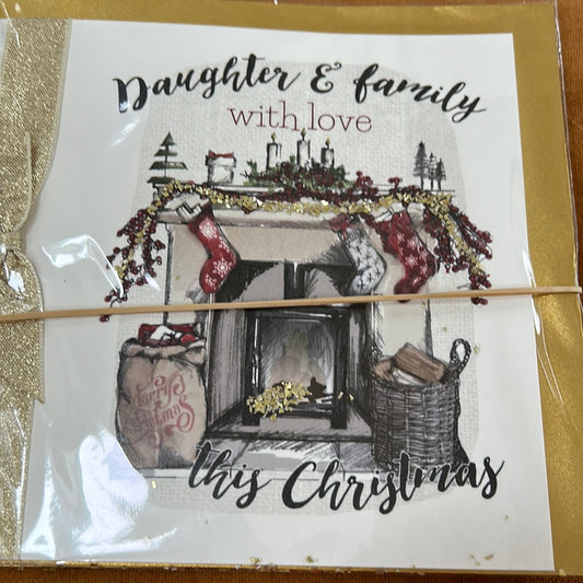 Daughter & Family Christmas Card - Tracey Russell
