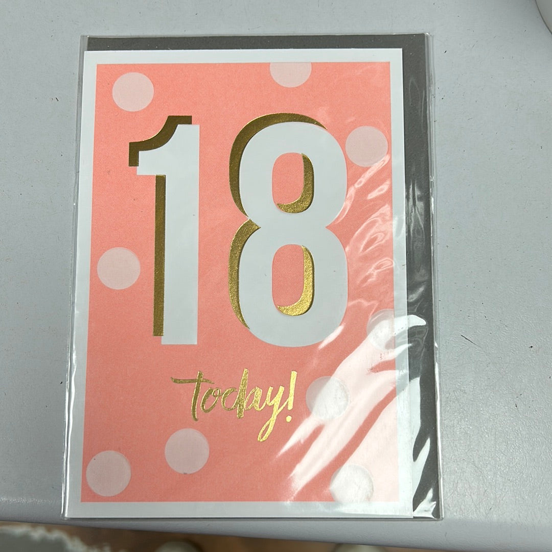 18 birthday card - Paperlink