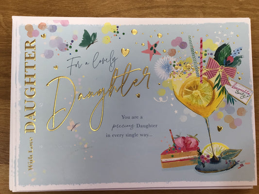 Daughter Birthday Card - Words 'n' Wishes