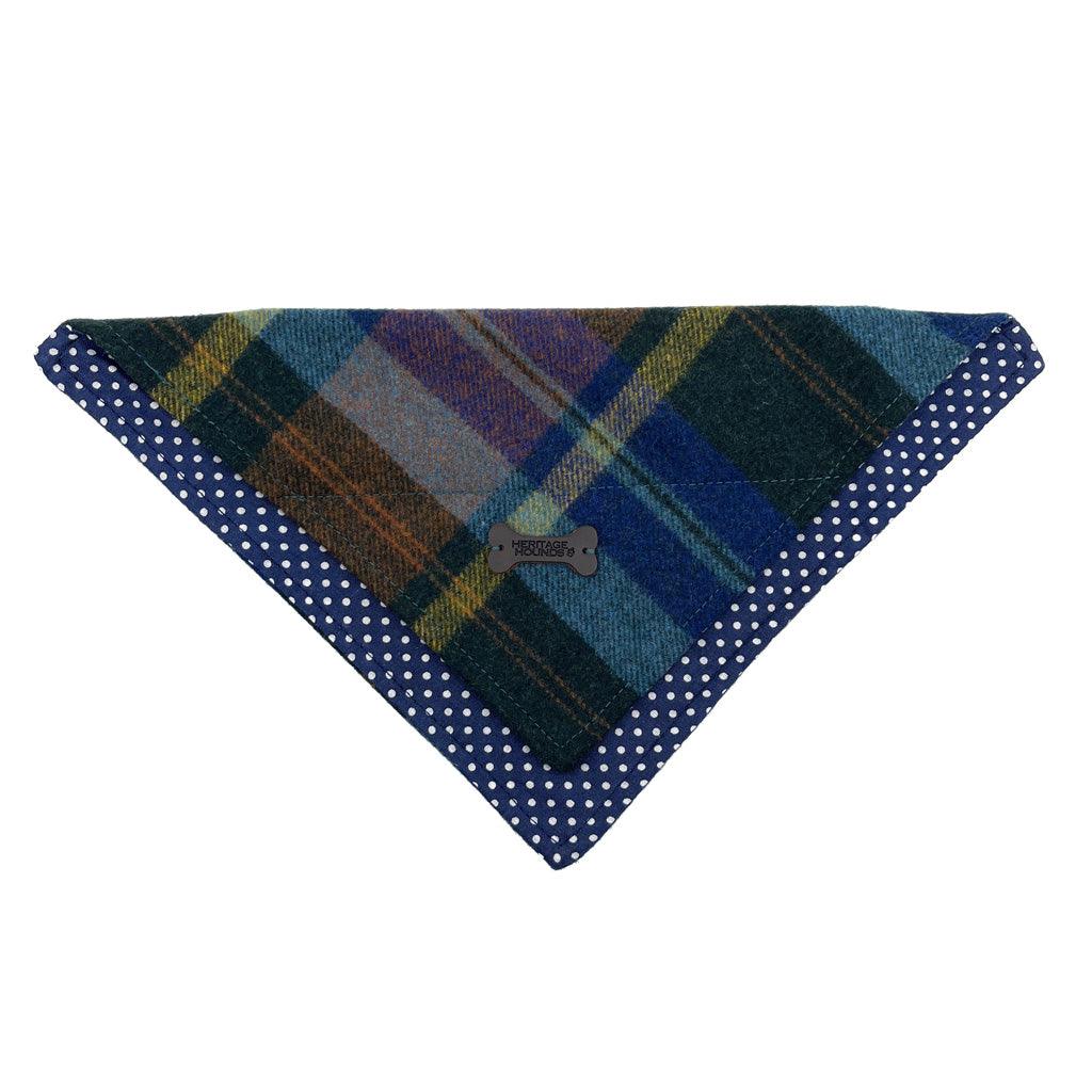 Heritage Tartan Dog Bandana - Blue Check