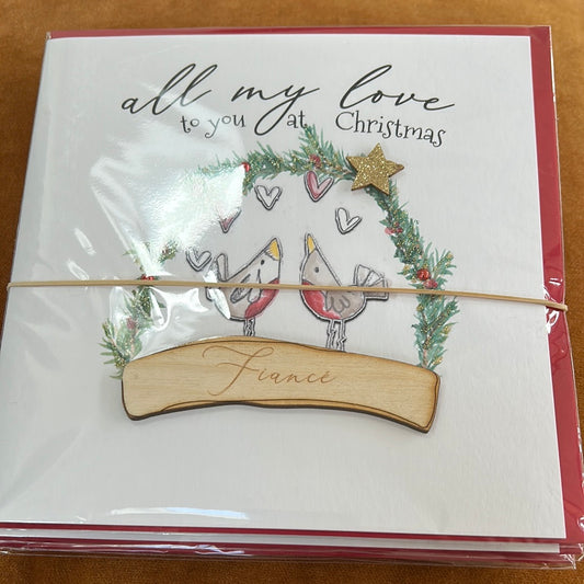 Fiancé Christmas Card - Tracey Russell