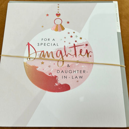 Daughter & DIL Christmas Card - Hallmark