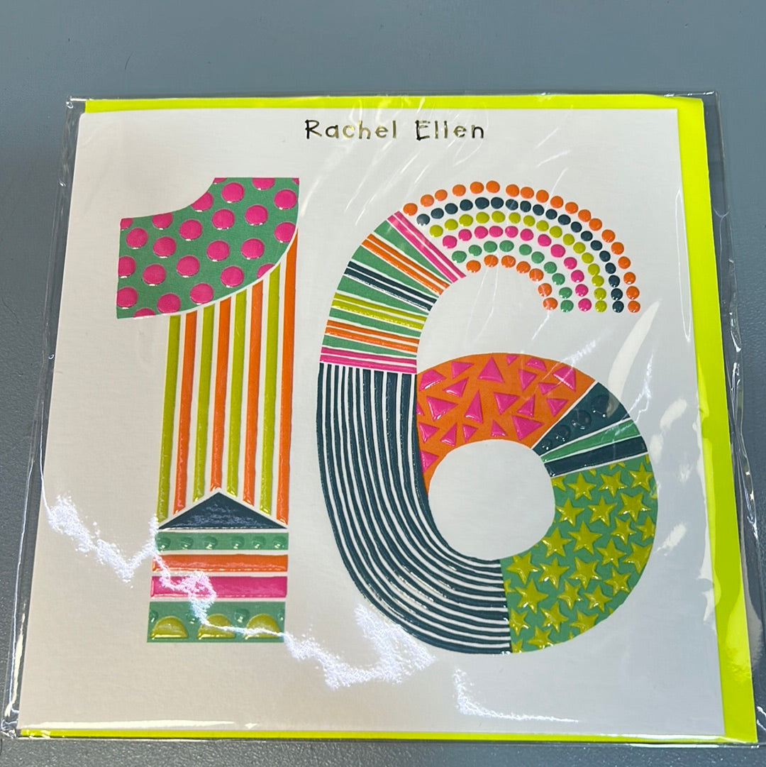 16 Birthday Card - Rachel Ellen