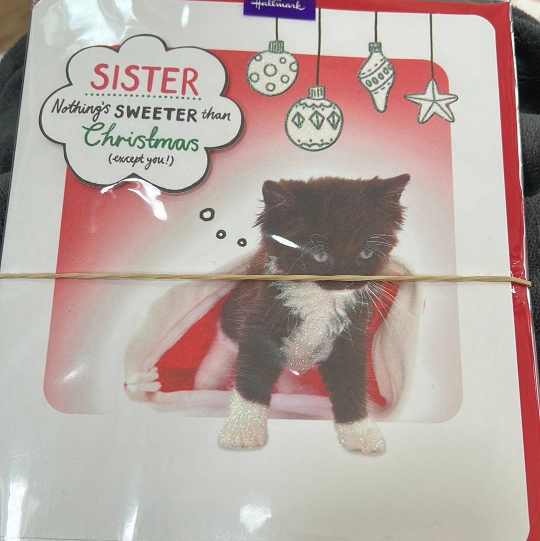 Sister Christmas Card - Hallmark