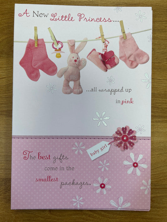 Baby Girl Card - Words 'n' Wishes
