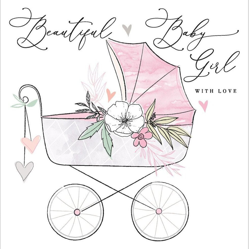 Baby Girl Card - Katie Phythian