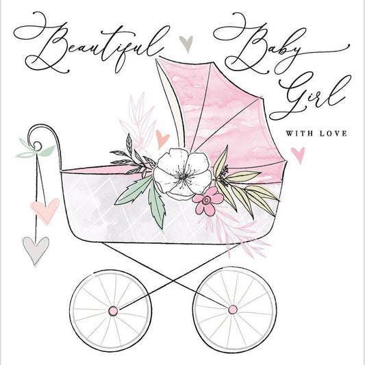 Baby Girl Card - Katie Phythian