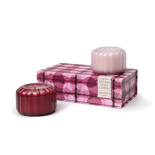 Berry Candle Gift Set - Rose & Merlot (Set of 2)