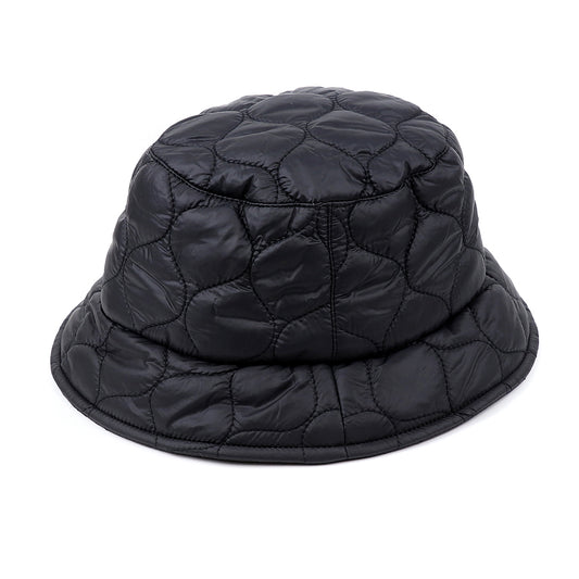 Black Quilted Bucket Hat