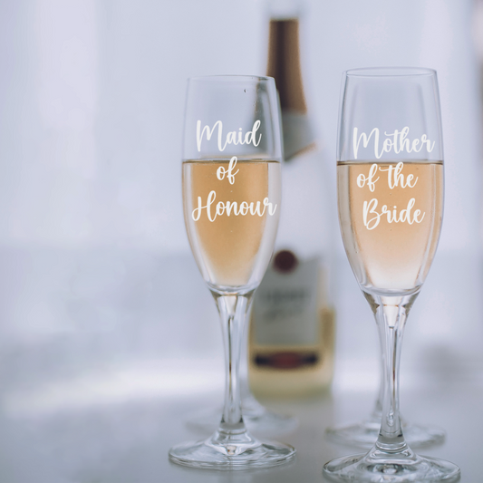 Personalised Mother of the Bride Champagne Flute | Wedding and Hen Party Gift