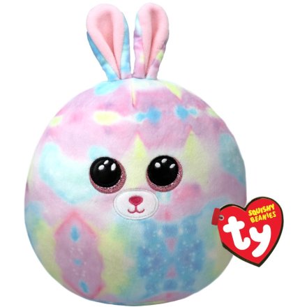 TY Bunny Squishy Beanie Soft Toy – 25cm Pastel-Coloured Plush Bunny with Adorable Ears