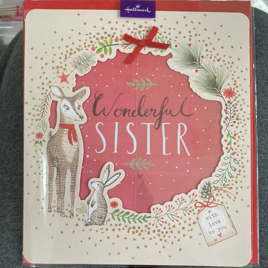Sister Christmas Card - Hallmark