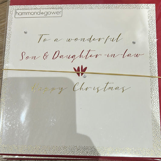 Son & DIL Christmas Card - HG
