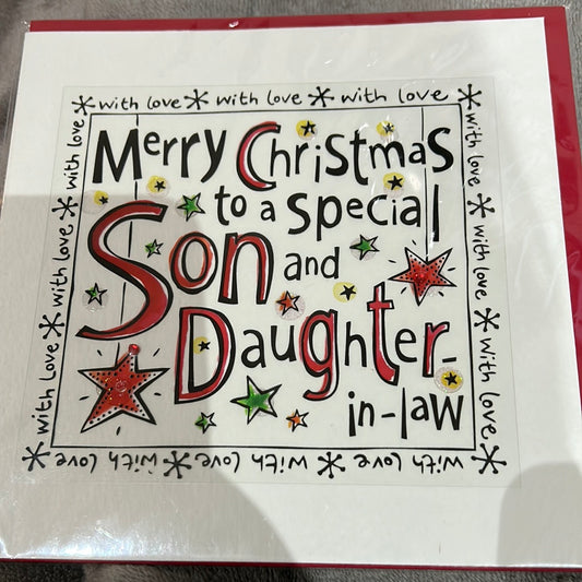 Son & DIL Christmas Card - BES