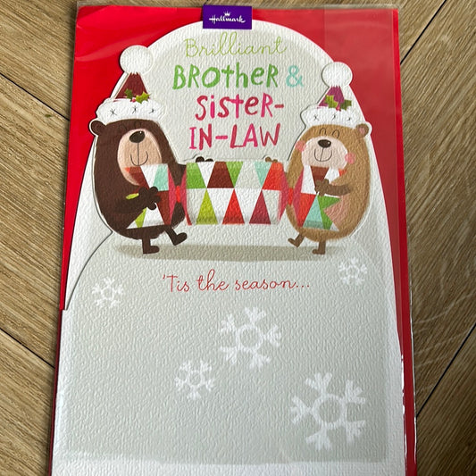 Brother & SIL Christmas Card - Hallmark