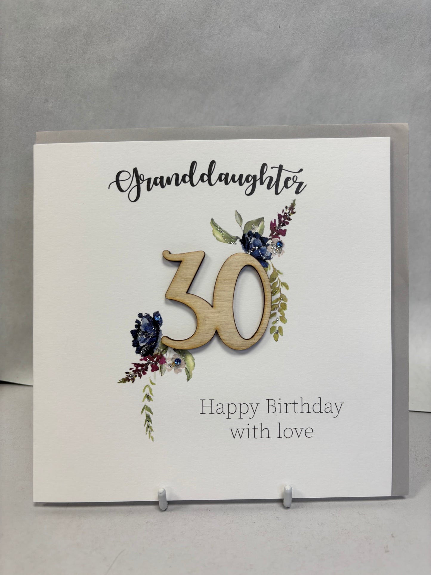 30th Granddaughter Birthday Card - TR