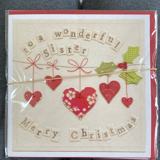 Sister Christmas Card - Blue Eyed Sun