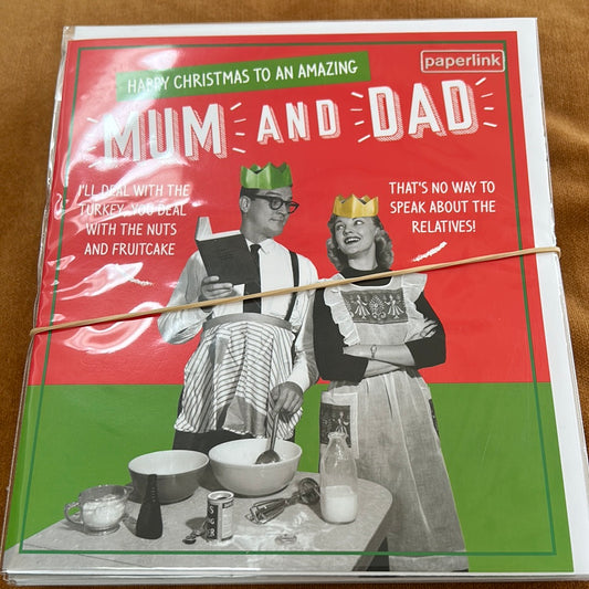 Mum & Dad Christmas Card - Paperlink