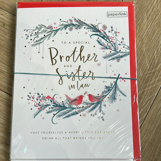 Brother & SIL Christmas Card - Paperlink