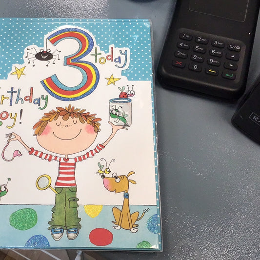 3rd Birthday Card - Rachel Ellen