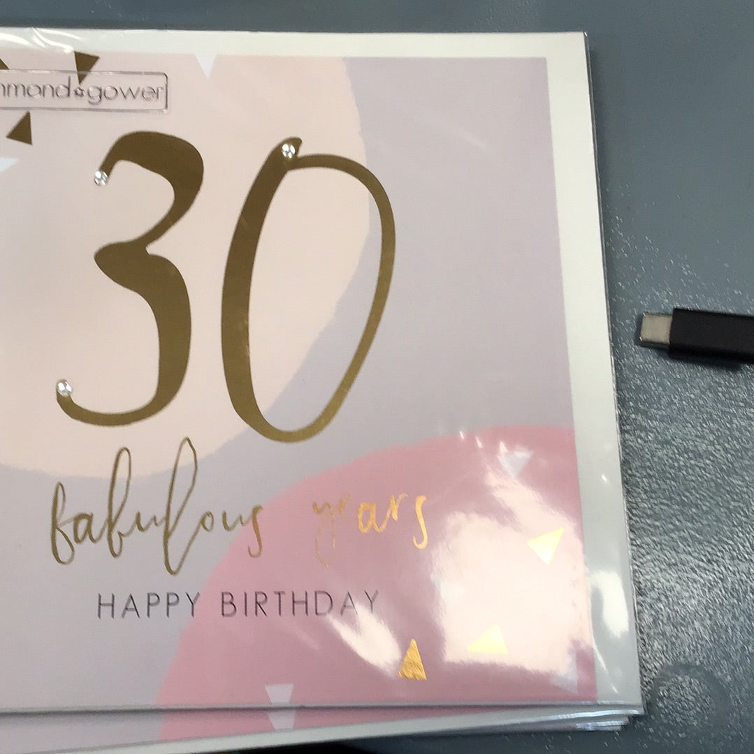 30th Birthday Card - HG - Luscious