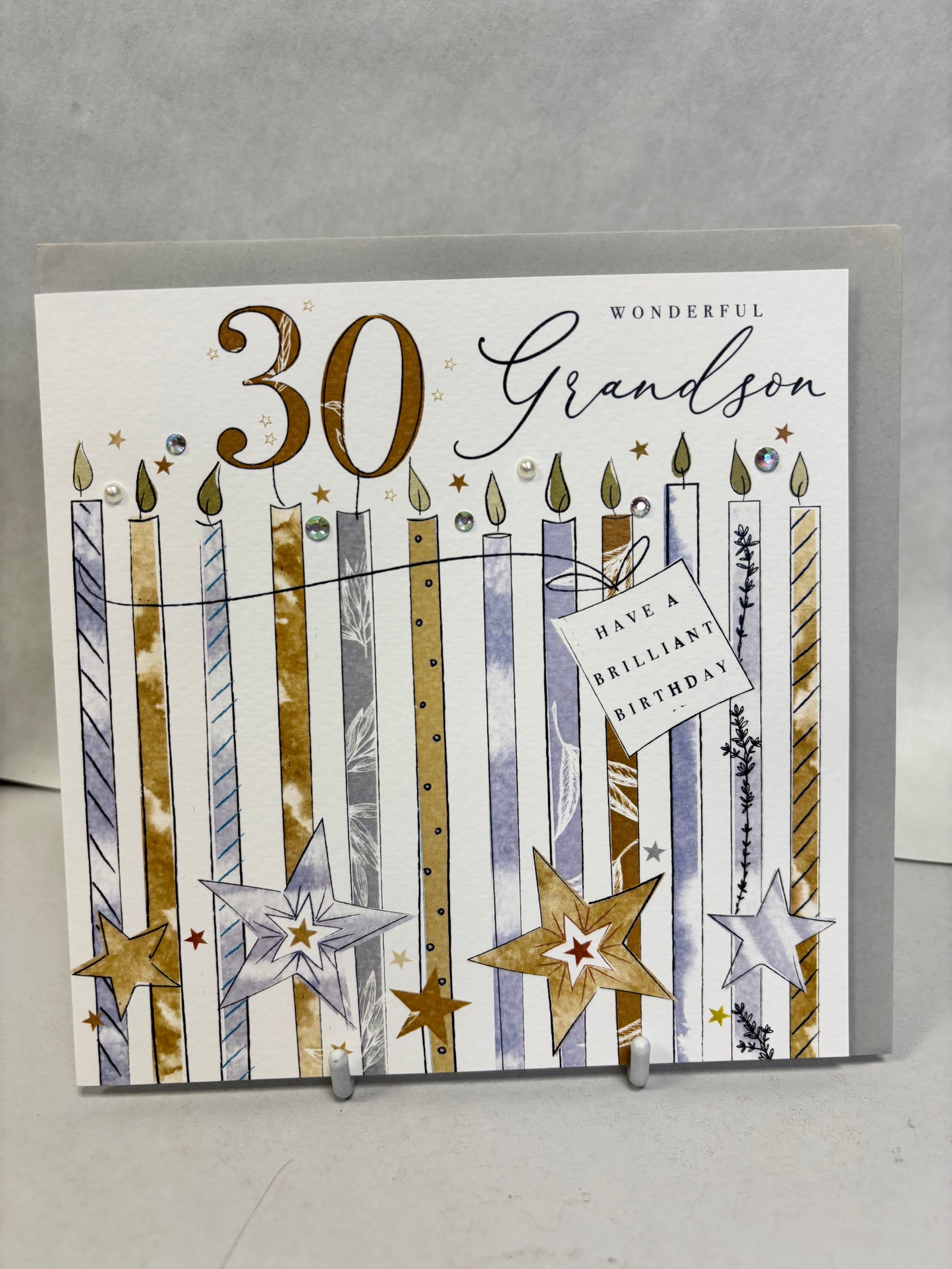 30th Grandson Birthday Card - KP