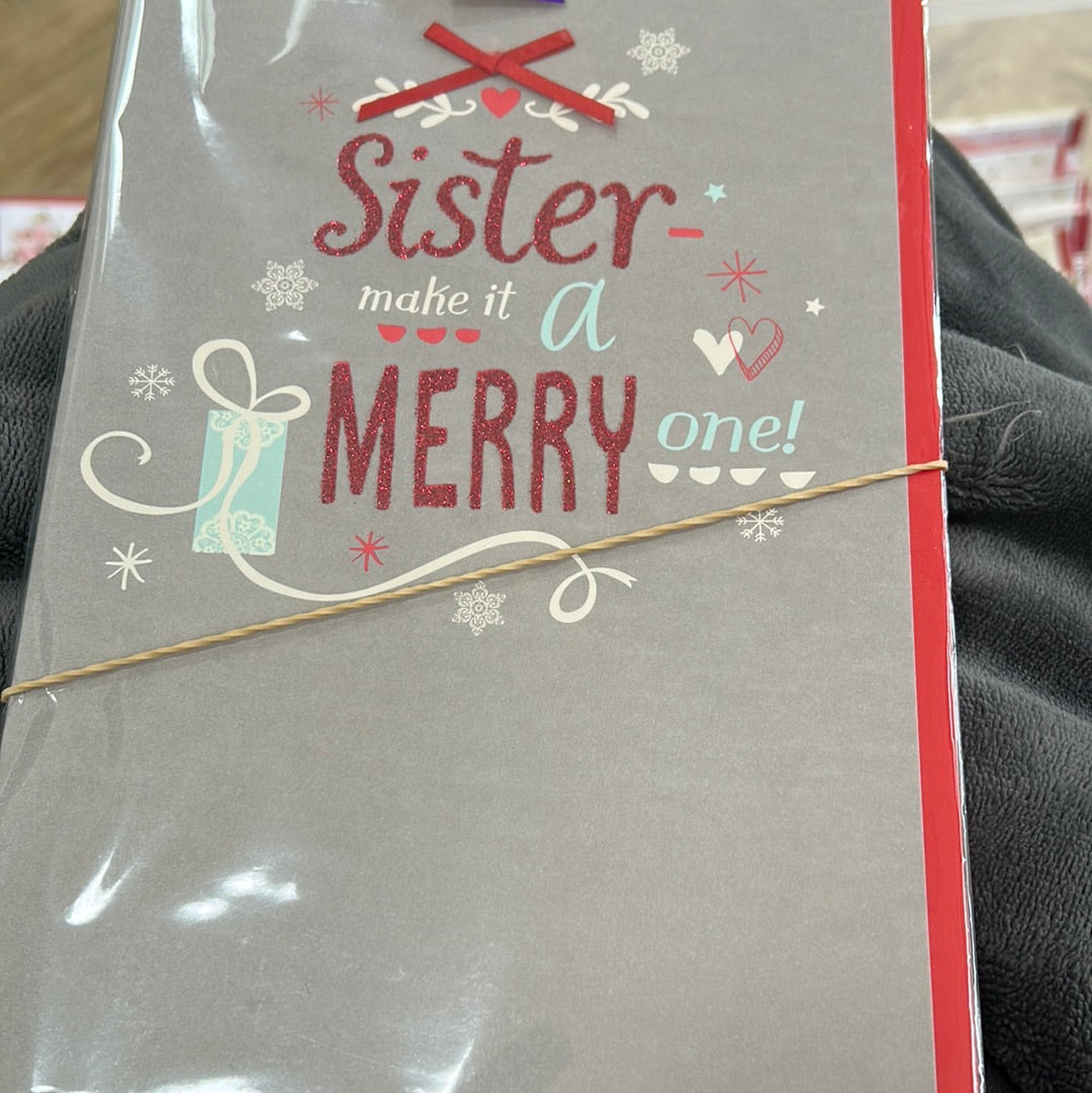 Sister Christmas Card - Hallmark