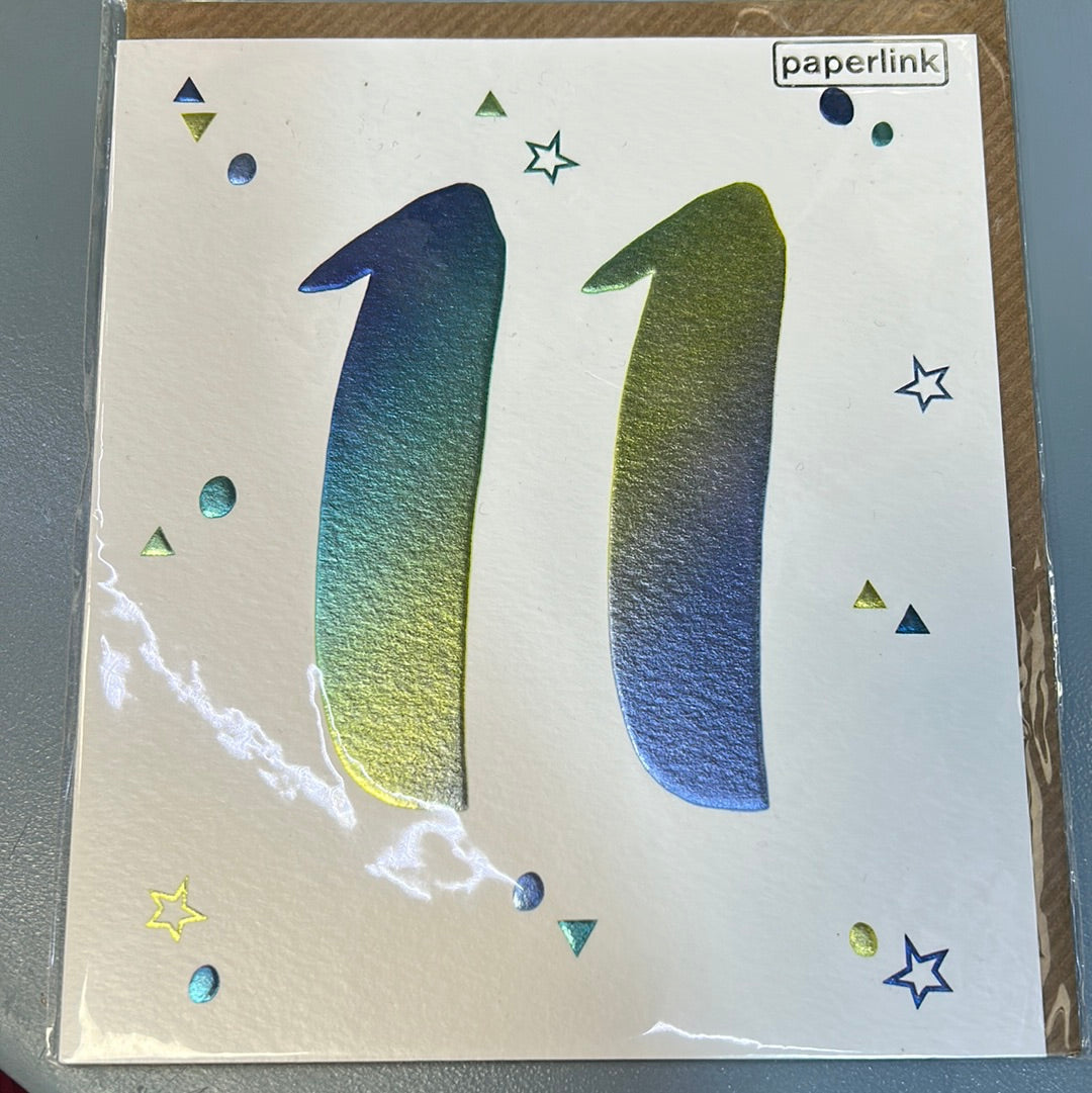 11 Birthday Card - Paperlink