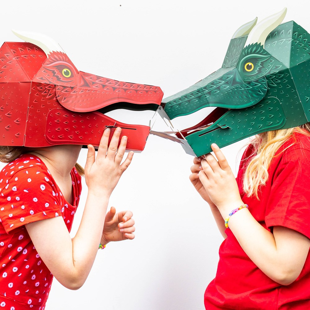 Make Your Own Fire-breathing Dragon Mask