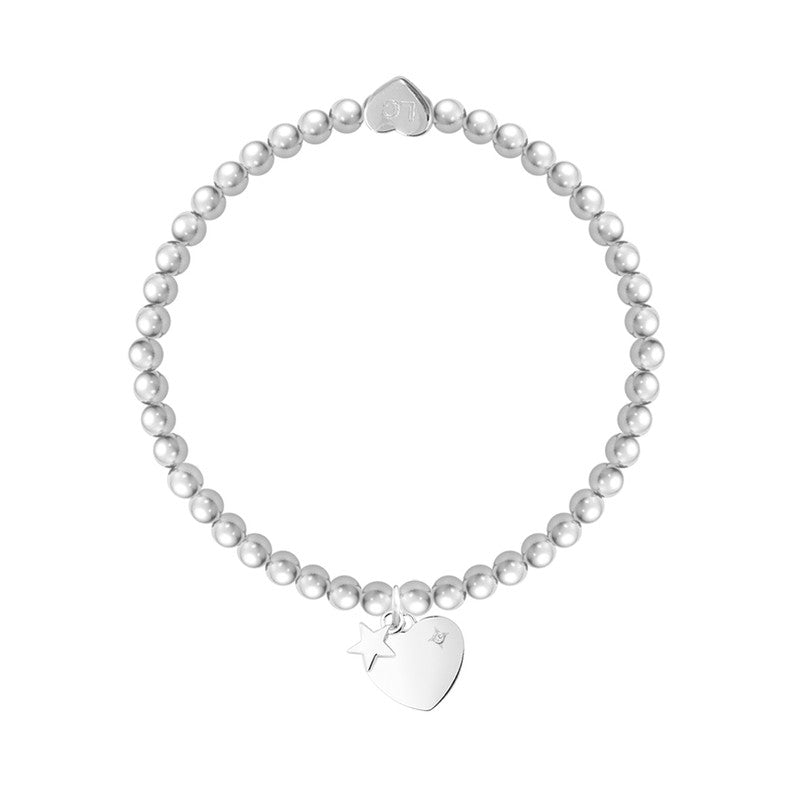 Sparkling Silver Christmas Bracelet with Charms - Amazing Mum