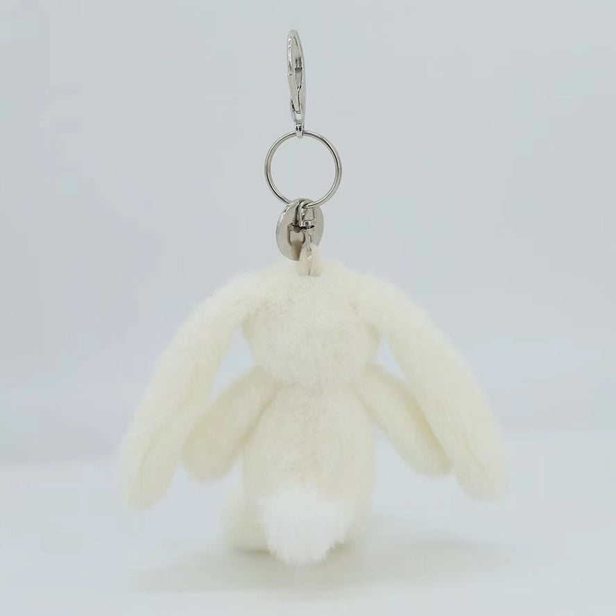 Cream Bunny Plush Keyring