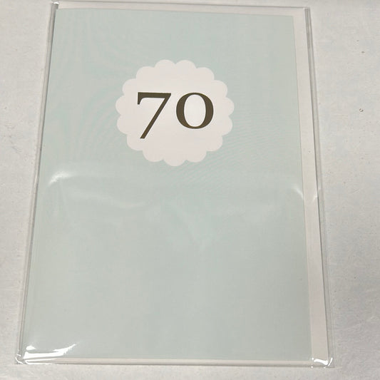 70th birthday card - Megan Claire
