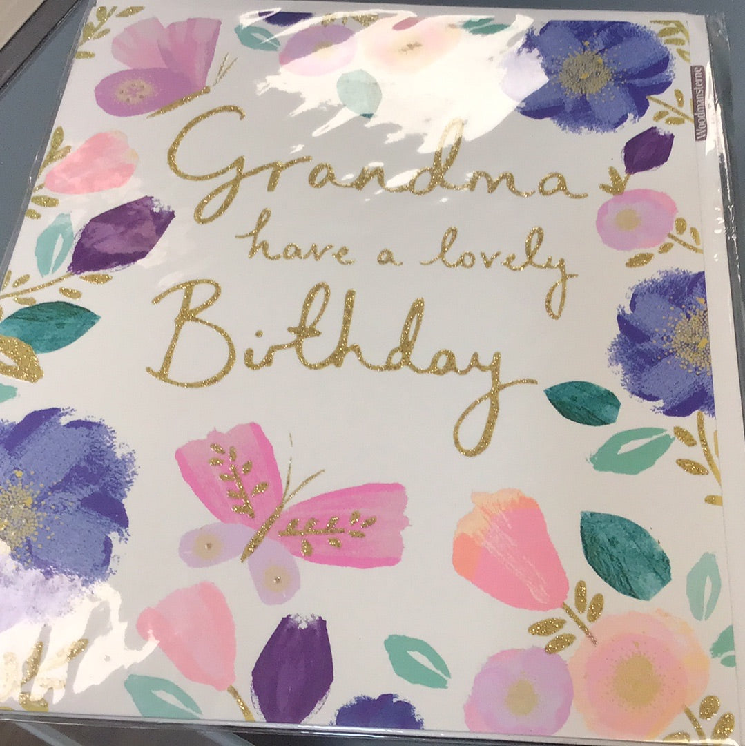 Grandma birthday card  blush