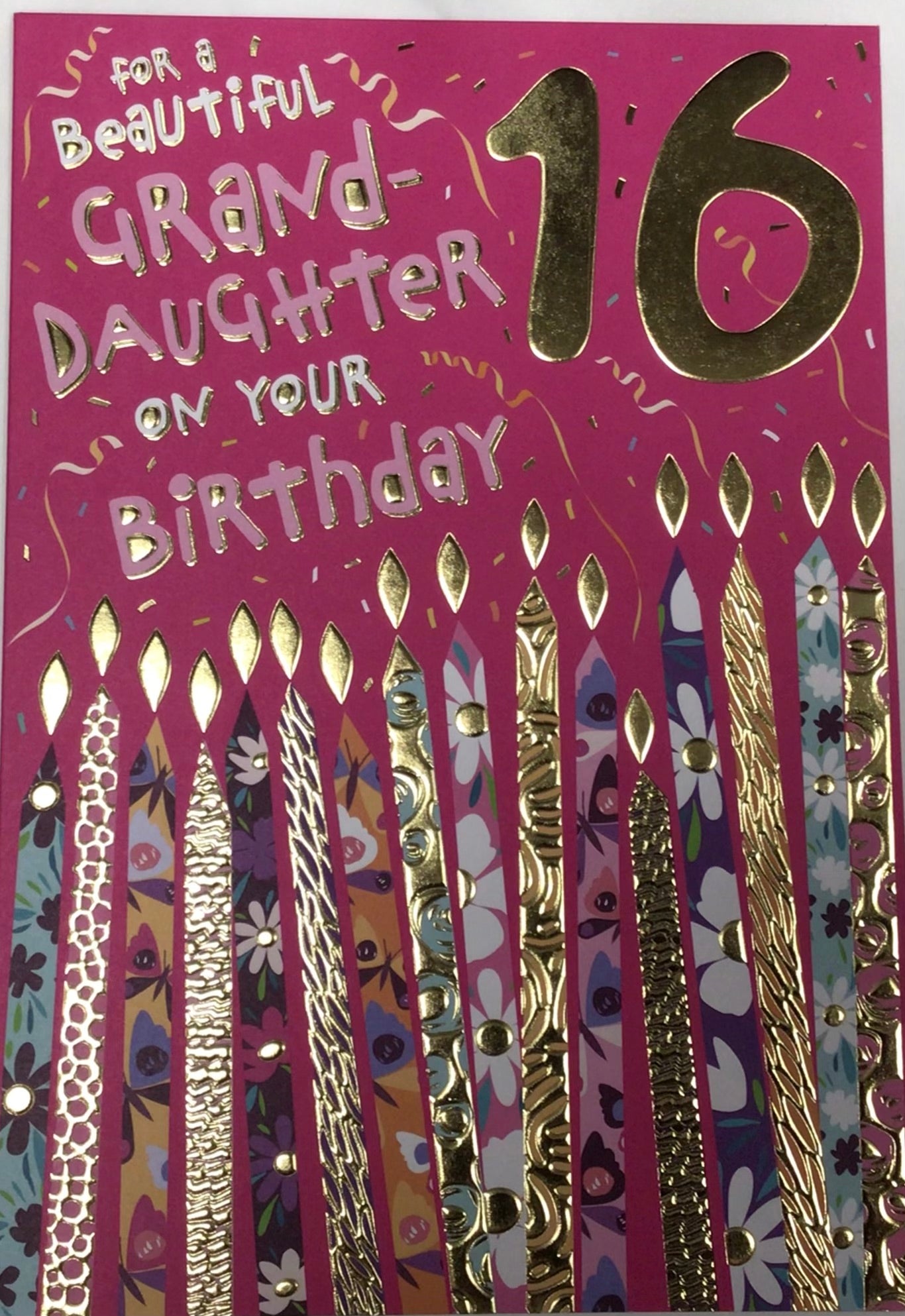 Granddaughter 16th Birthday Card - Words 'n' Wishes
