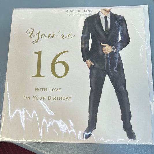 16 Birthday Card - A Made Hand
