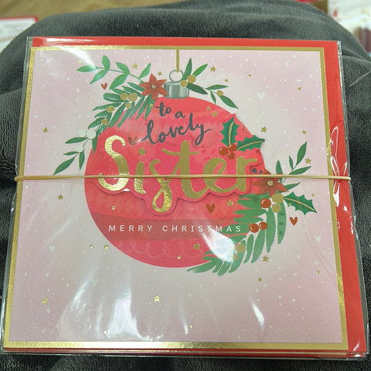 Sister Christmas Card - Rachel Ellen