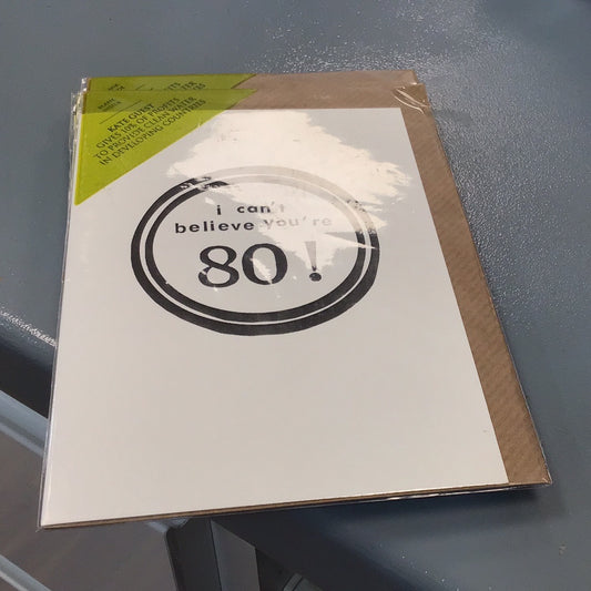 80 th birthday card Kate Guest
