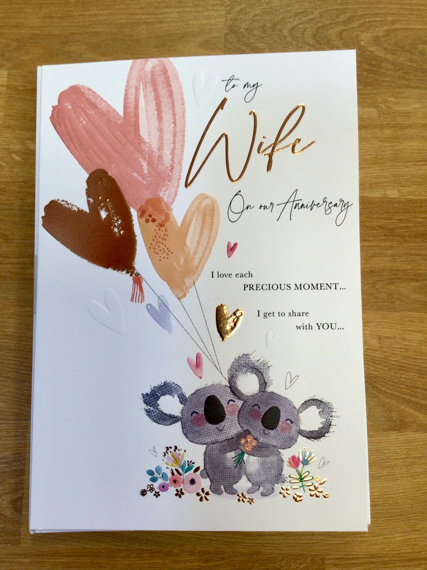 Wife Anniversary Card - Words 'n' Wishes