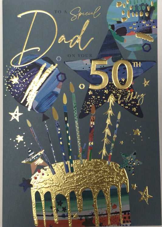 Dad 50th Birthday Card - Words 'n' Wishes