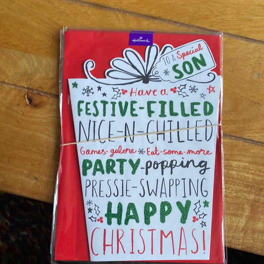 Son Christmas Card - Hallmark