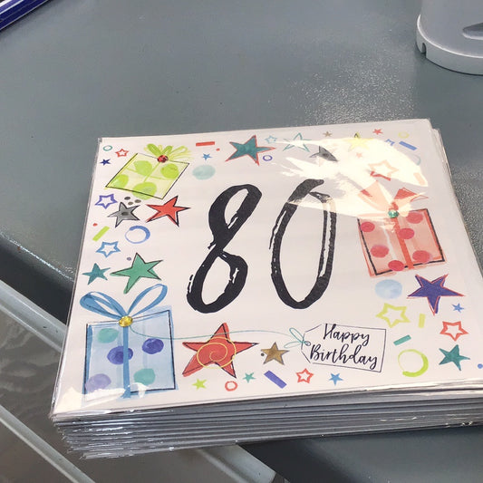 80th birthday card Katie Phythian