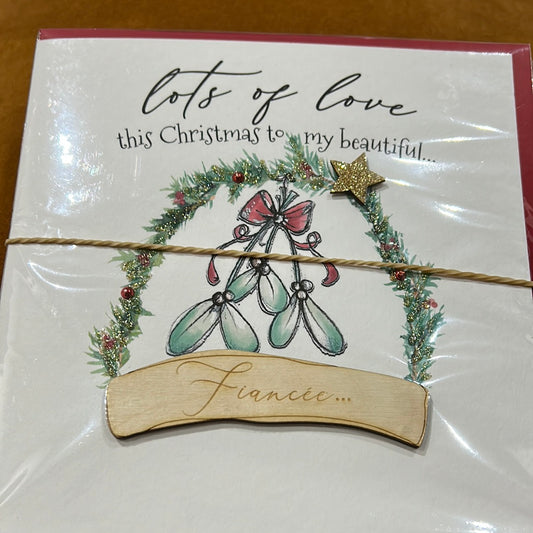 Fiancée Christmas Card - Tracey Russell