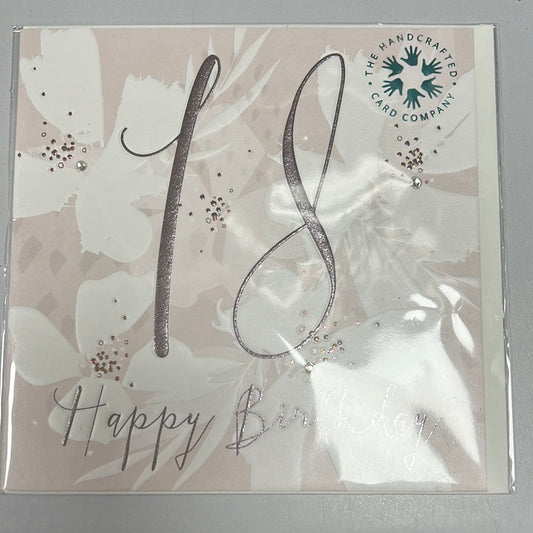 18 birthday card - Handcrafted