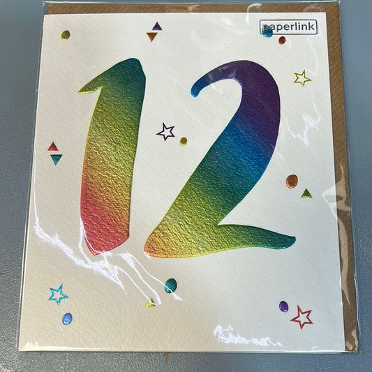 12 Birthday Card - Paperlink