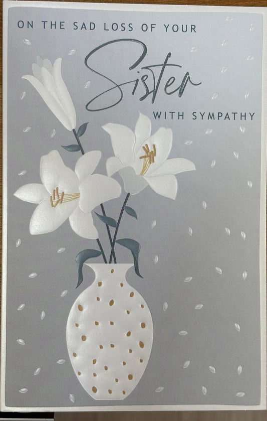 Sister Sympathy Card - Words 'n' Wishes